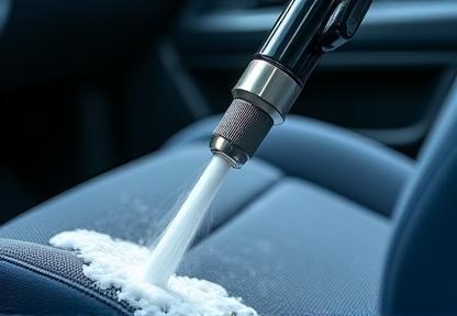 Nettoyage d’un siège conducteur avec injecteur-extracteur dans l’atelier